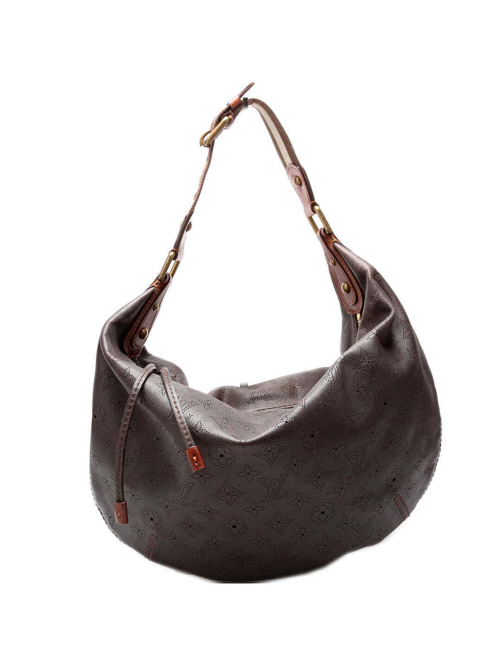 LOUIS VUITTON LV Mahina  GM hobo bag Aubergine (deep plum-purple) Monogram